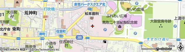 鳥取県倉吉市住吉町周辺の地図