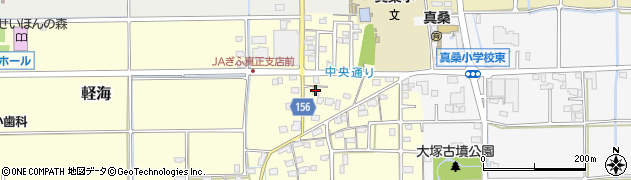 岐阜県本巣市軽海125周辺の地図