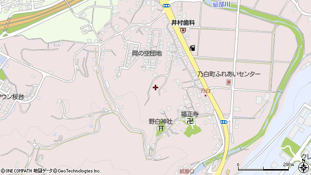 〒690-0045 島根県松江市乃白町の地図