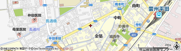 島根県出雲市平田町1467周辺の地図