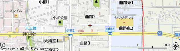 岐阜県北方町（本巣郡）曲路周辺の地図