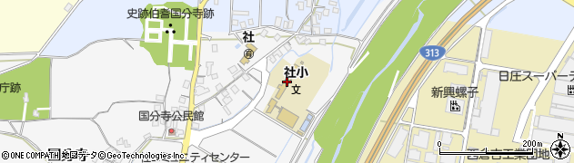 倉吉市立社小学校周辺の地図