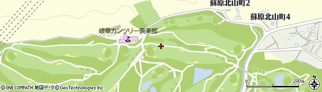 岐阜県各務原市蘇原北山町周辺の地図