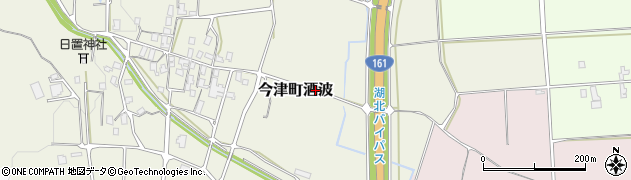 滋賀県高島市今津町酒波周辺の地図