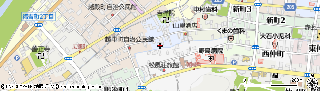 鳥取県倉吉市西岩倉町周辺の地図