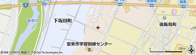 島根県安来市今津町周辺の地図