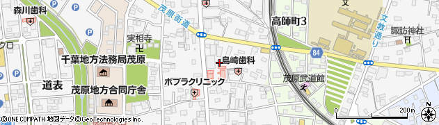 千葉県茂原市高師52周辺の地図