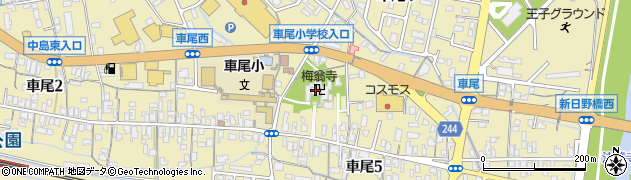 梅翁寺周辺の地図