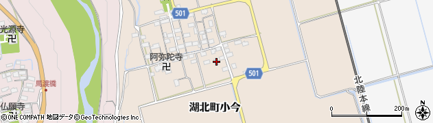 滋賀県長浜市湖北町小今245周辺の地図