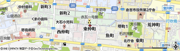 倉吉ビール株式会社周辺の地図