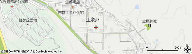 鳥取県倉吉市上余戸周辺の地図