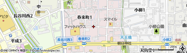 岐阜県北方町（本巣郡）春来町周辺の地図