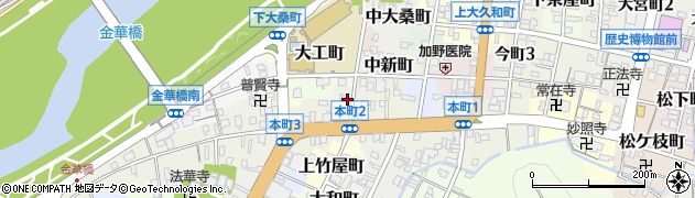 岐阜県岐阜市布屋町周辺の地図