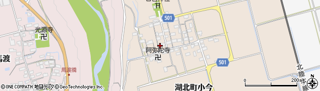 滋賀県長浜市湖北町小今117周辺の地図