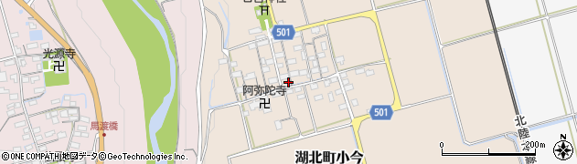 滋賀県長浜市湖北町小今123周辺の地図