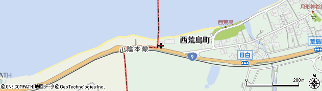 島根県安来市西荒島町33周辺の地図