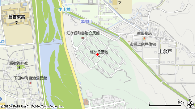 〒682-0036 鳥取県倉吉市虹ケ丘町の地図