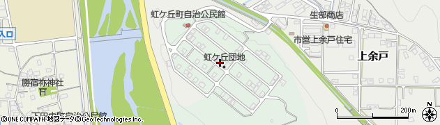 鳥取県倉吉市虹ケ丘町周辺の地図