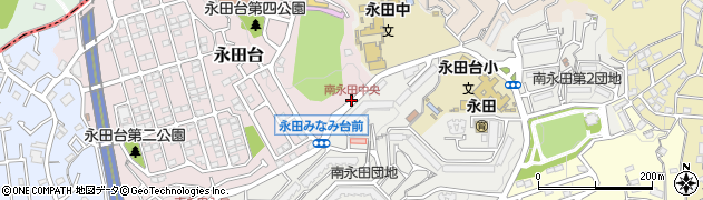 南永田中央周辺の地図