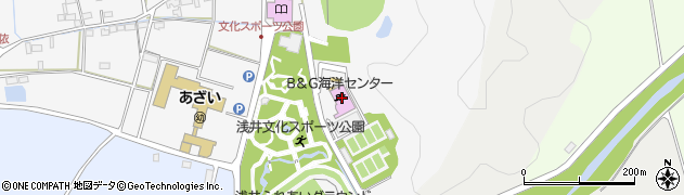 長浜市立スポーツ施設浅井文化スポーツ公園周辺の地図