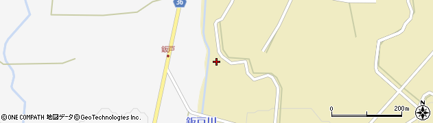 鈑戸川周辺の地図