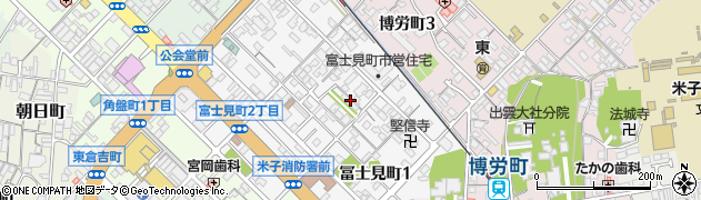 鳥取県米子市冨士見町周辺の地図