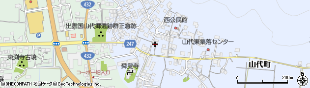 松江パソコン　山代教室周辺の地図