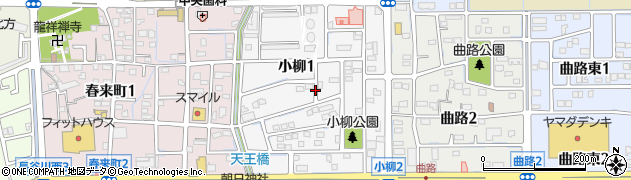 岐阜県北方町（本巣郡）小柳周辺の地図