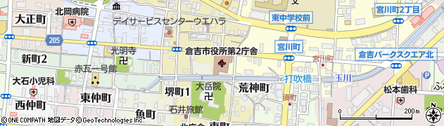倉吉市役所　健康福祉部福祉課生活保護係周辺の地図