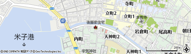 後藤家住宅周辺の地図