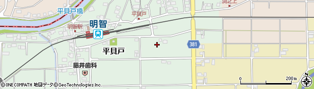 岐阜県可児市平貝戸周辺の地図