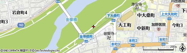 岐阜県岐阜市下新町周辺の地図
