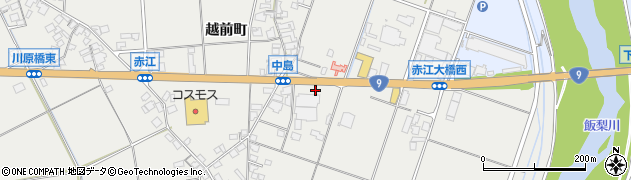 島根県安来市赤江町周辺の地図