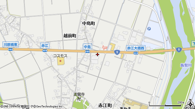 〒692-0001 島根県安来市赤江町の地図