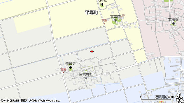 〒526-0254 滋賀県長浜市尊野町の地図