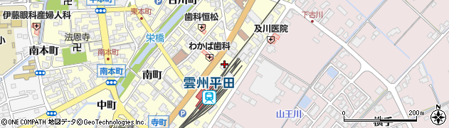 一畑交通株式会社　平田営業所周辺の地図