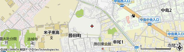 鳥取県米子市勝田町周辺の地図