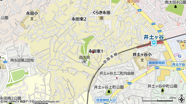 〒232-0072 神奈川県横浜市南区永田東の地図
