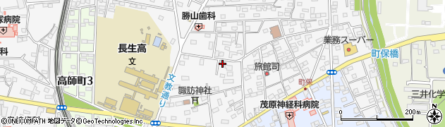 千葉県茂原市高師380周辺の地図
