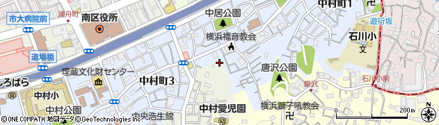 中村八幡宮周辺の地図