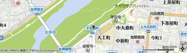 岐阜県岐阜市下大桑町周辺の地図