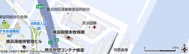 関東港運株式会社　横浜支店周辺の地図