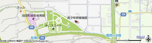 池田町役場　青少年研修施設周辺の地図
