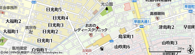 岐阜県岐阜市光町周辺の地図