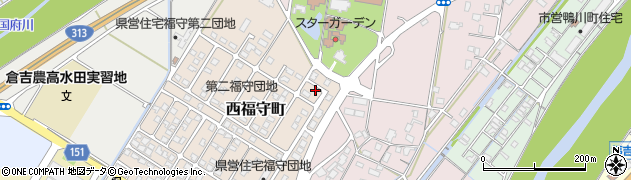 白バラ牛乳倉吉石田販売店周辺の地図