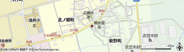 滋賀県長浜市東野町265周辺の地図