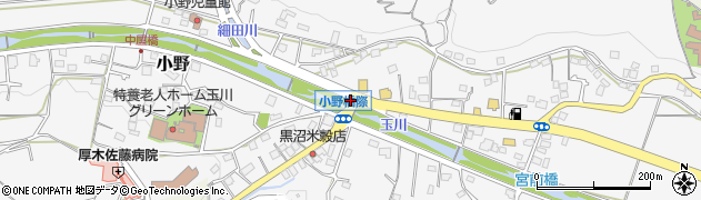 小野橋北側周辺の地図