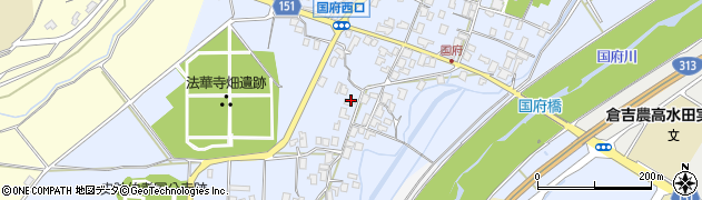 鳥取県倉吉市国府332周辺の地図