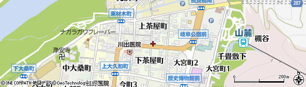 岐阜県岐阜市上茶屋町23周辺の地図
