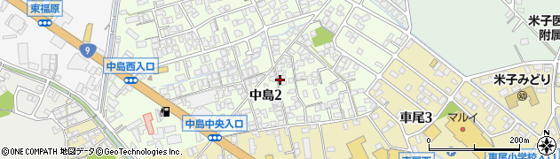 鳥取県米子市中島2丁目周辺の地図